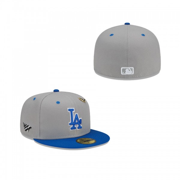 Los Angeles Dodgers Gray Paper Planes 59FIFTY Fitted Hat