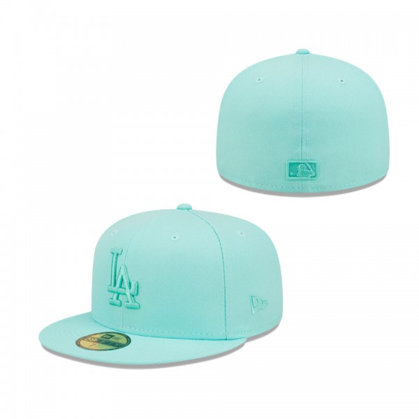 Los Angeles Dodgers New Era Icon Color Pack 59FIFTY Fitted Hat Turquoise