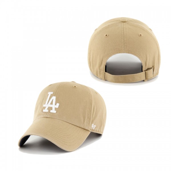 Los Angeles Dodgers Khaki Chambray Ballpark Clean Up Adjustable Hat
