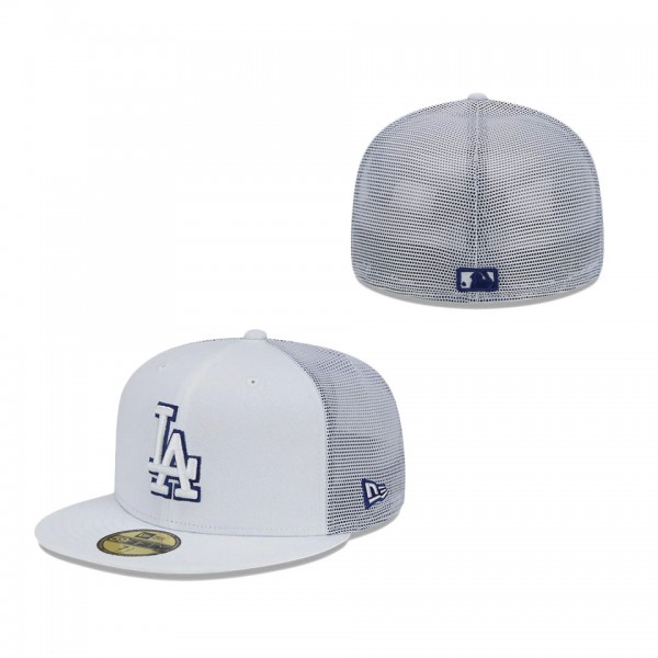 Los Angeles Dodgers New Era 2022 Batting Practice 59FIFTY Fitted Hat White