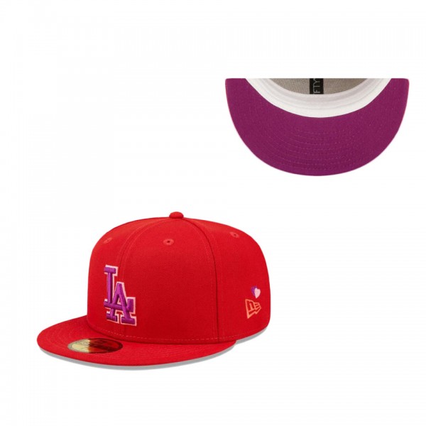 Los Angeles Dodgers Purple Undervisor 59FIFTY Fitted Hat