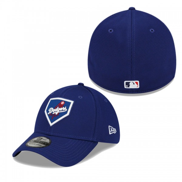 Los Angeles Dodgers Royal 2022 Clubhouse Alternate Logo 39THIRTY Flex Hat