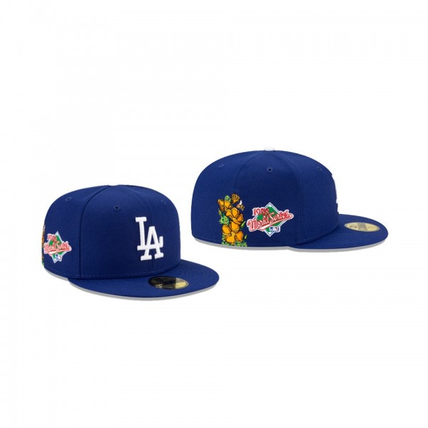 Men's Los Angeles Dodgers State Flower Blue 59FIFTY Fitted Hat