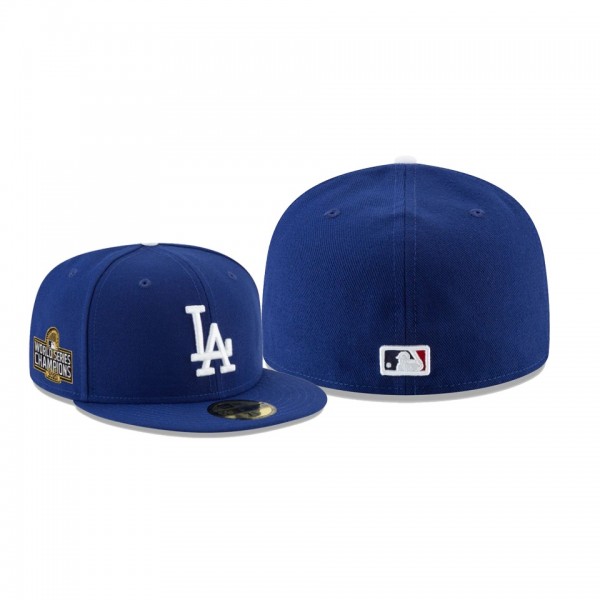 Men's Los Angeles Dodgers 2020 World Series Champions Royal Sidepatch 59FIFTY Fitted Hat