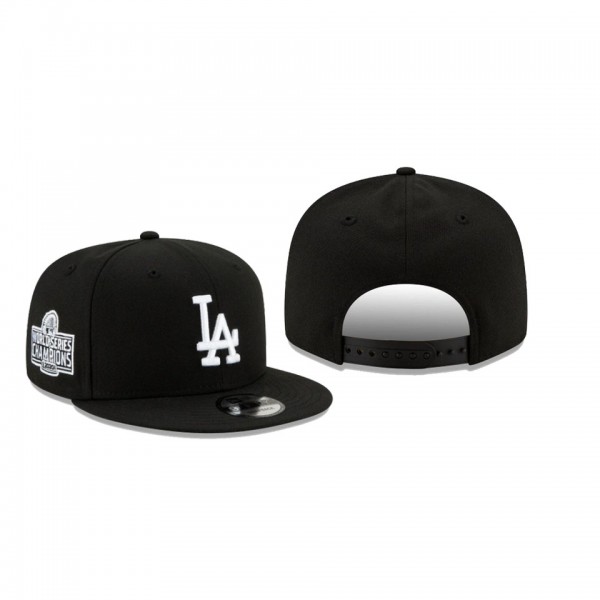 Men's Los Angeles Dodgers World Series Champions Black 9FIFTY Snapback Hat