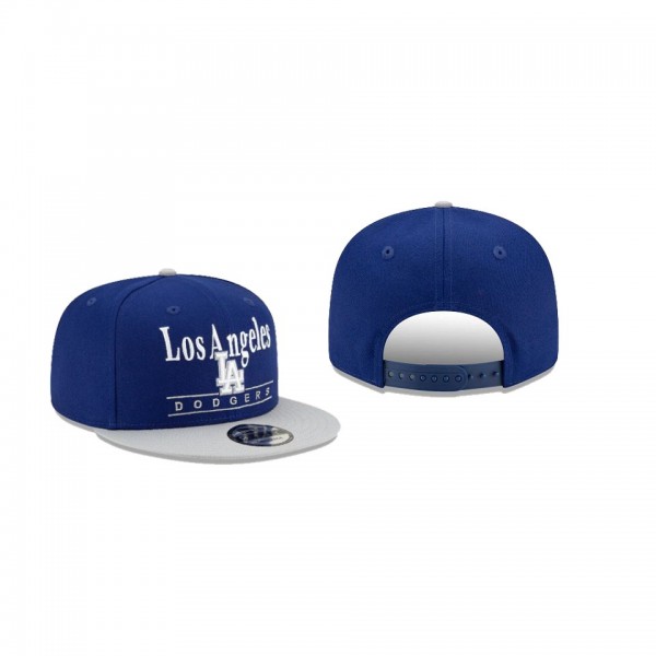 Men's Los Angeles Dodgers Two Tone Retro Blue 9FIFTY Snapback Hat