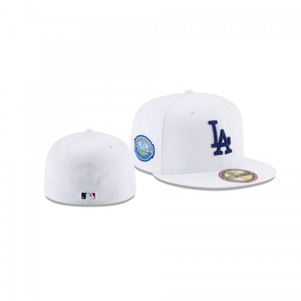 Men's Los Angeles Dodgers Stadium Patch White Optic 59FIFTY Fitted Hat