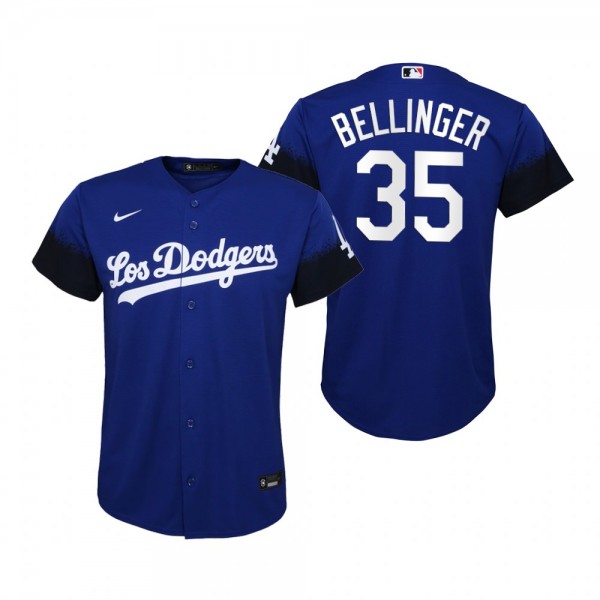 Youth Los Angeles Dodgers Cody Bellinger Nike Royal 2021 City Connect Replica Jersey