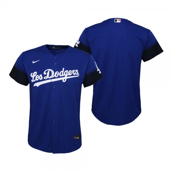 Youth Los Angeles Dodgers Nike Royal 2021 City Connect Replica Jersey