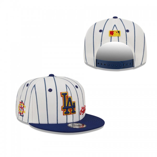 Youth Los Angeles Dodgers New Era White Navy MLB X Big League Chew Original 9FIFTY Snapback Adjustable Hat