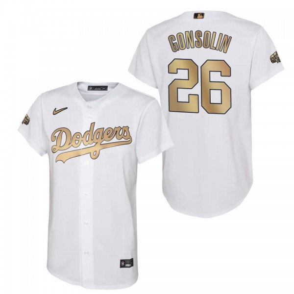 Tony Gonsolin Dodgers 2022 MLB All-Star Game Replica Youth White Jersey