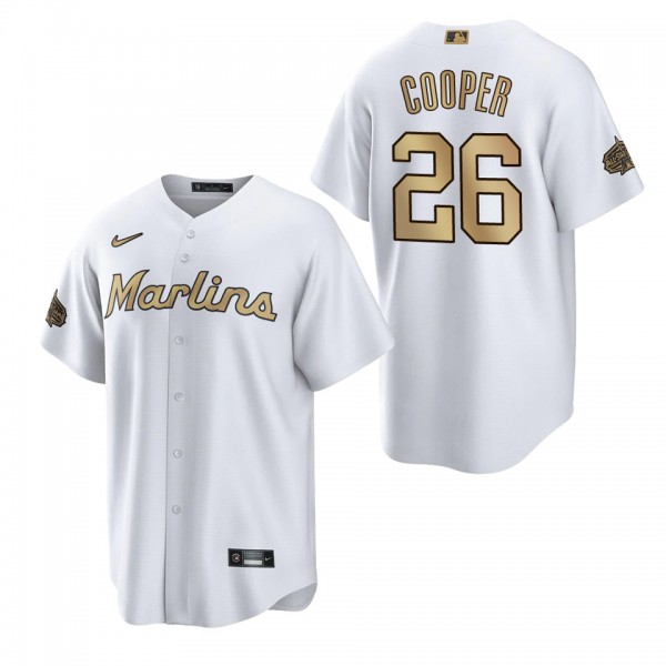 Garrett Cooper Marlins 2022 MLB All-Star Game Replica White Jersey
