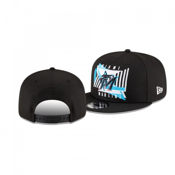 Miami Marlins Shapes Black 9FIFTY Snapback Hat