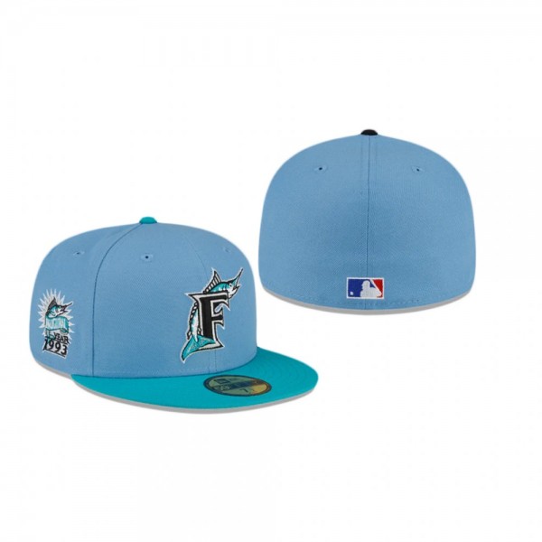 Miami Marlins Blue Just Caps Drop 5 59FIFTY Fitted Hat