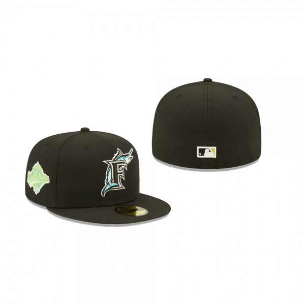 Miami Marlins Graphite Citrus Pop 59FIFTY Fitted Hat