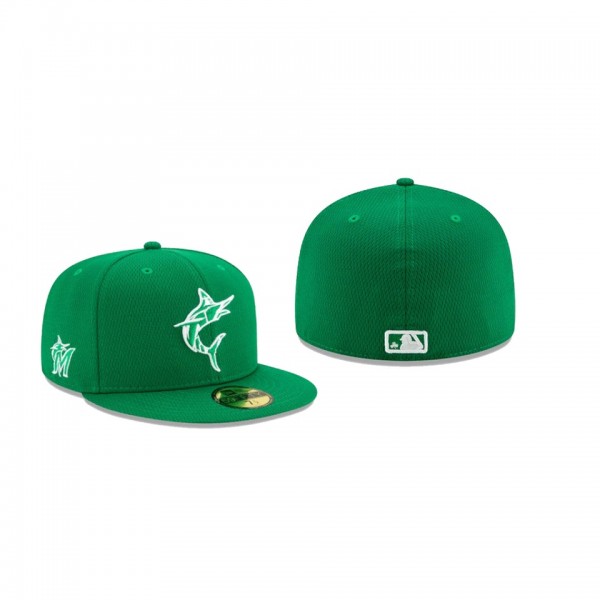 Men's Miami Marlins 2021 St. Patrick's Day Green 59FIFTY Fitted Hat