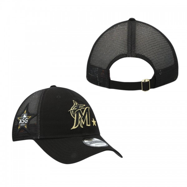 Men's Miami Marlins Black 2022 MLB All-Star Game 9TWENTY Adjustable Hat