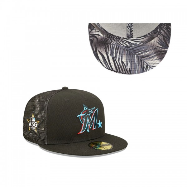Miami Marlins Black 2022 MLB All-Star Game Workout 59FIFTY Fitted Hat