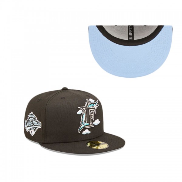 Miami Marlins Comic Cloud 59FIFTY Fitted Hat