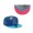 Men's Miami Marlins New Era Blue Light Blue MLB X Big League Chew Big Rally Blue Raspberry Flavor Pack 59FIFTY Fitted Hat