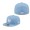 Miami Marlins Sky Blue Logo White Fitted Hat