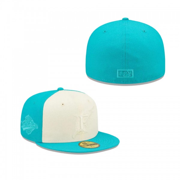 Miami Marlins Teal Tonal Two Tone Fitted Hat