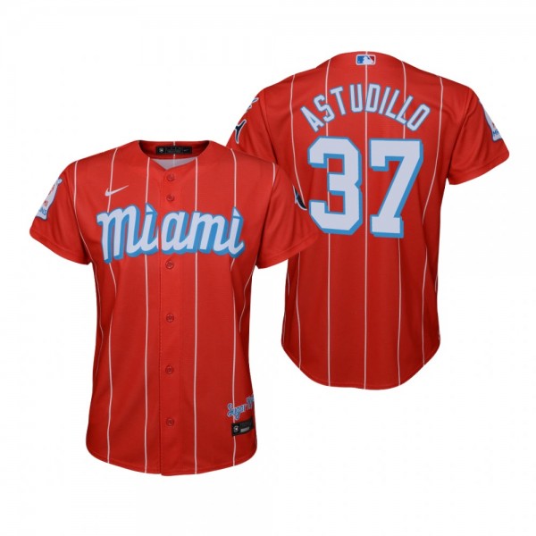 Youth Miami Marlins Willians Astudillo Nike Red City Connect Replica Jersey