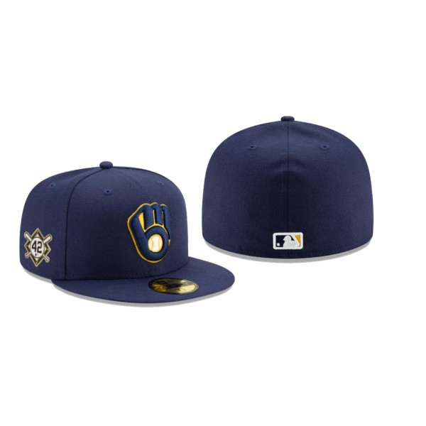 Men's Milwaukee Brewers Jackie Robinson Day Blue 59FIFTY Fitted Hat