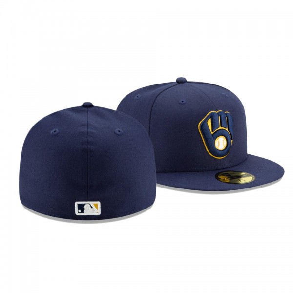 Milwaukee Brewers 2021 MLB All-Star Game Navy Workout Sidepatch 59FIFTY Hat