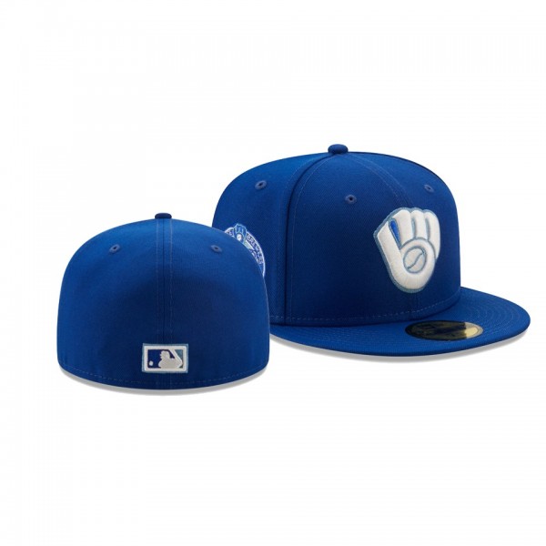 Milwaukee Brewers 1982 World Series Royal American League Champions Sky Blue Undervisor 59FIFTY Hat