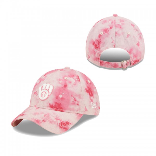Girls Youth Milwaukee Brewers Pink 2022 Mother's Day 9TWENTY Adjustable Hat