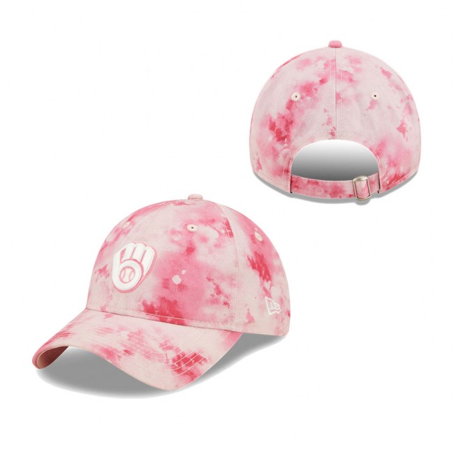 Girls Youth Milwaukee Brewers Pink 2022 Mother's Day 9TWENTY Adjustable Hat