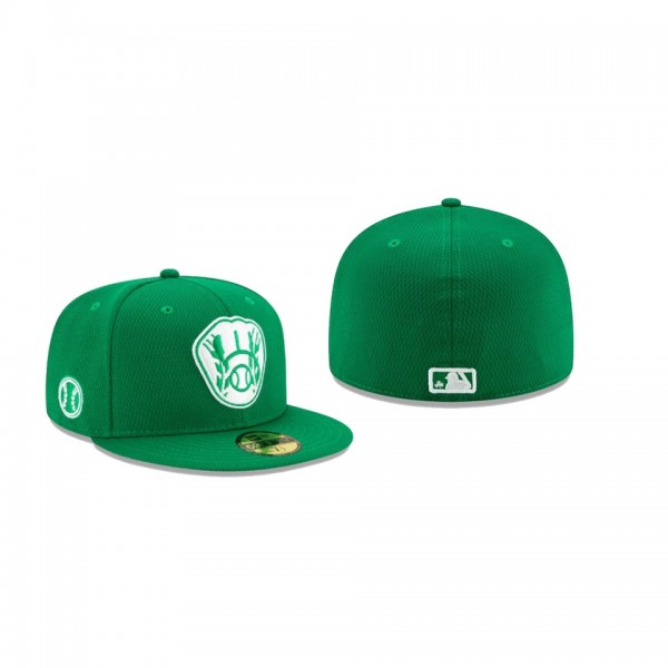 Men's Milwaukee Brewers 2021 St. Patrick's Day Green 59FIFTY Fitted Hat