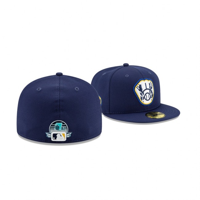 Brewers 2020 Spring Training Navy 59FIFTY Fitted New Era Hat