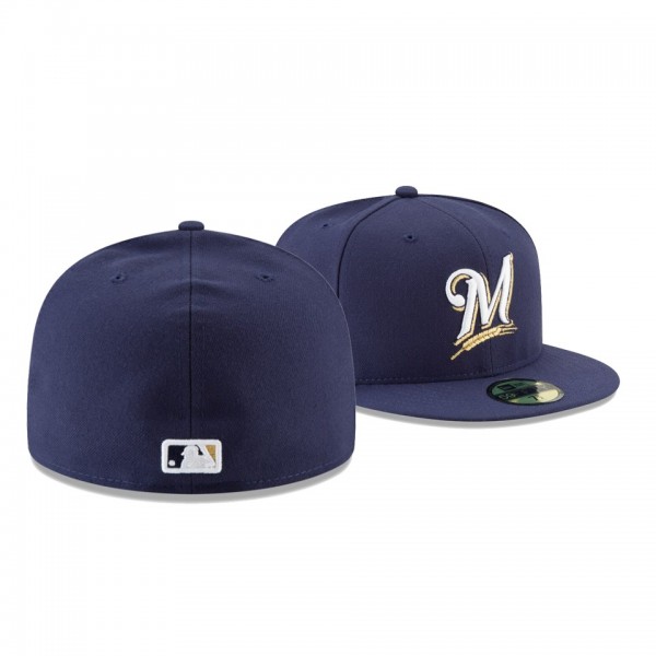 Men's Brewers 9-11 Remembrance Sidepatch Navy 59FIFTY Fitted New Era Hat