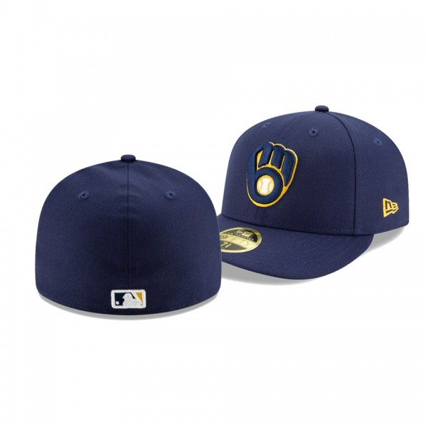 Men's Brewers Authentic Collection Navy 2020 Home On-Field Low Profile Fitted New Era Hat