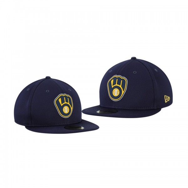 Men's Brewers Clubhouse Navy 59FIFTY Fitted Hat