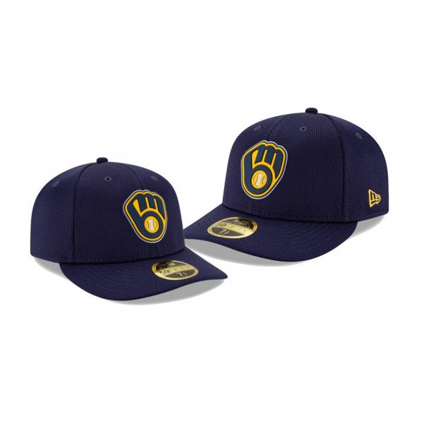 Men's Brewers Clubhouse Navy Low Profile 59FIFTY Fitted Hat