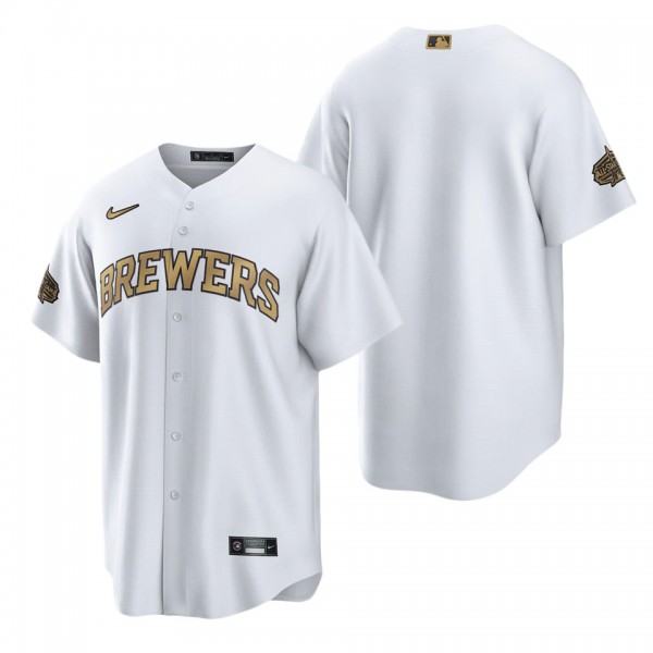 Milwaukee Brewers White 2022 MLB All-Star Game Replica Blank Jersey