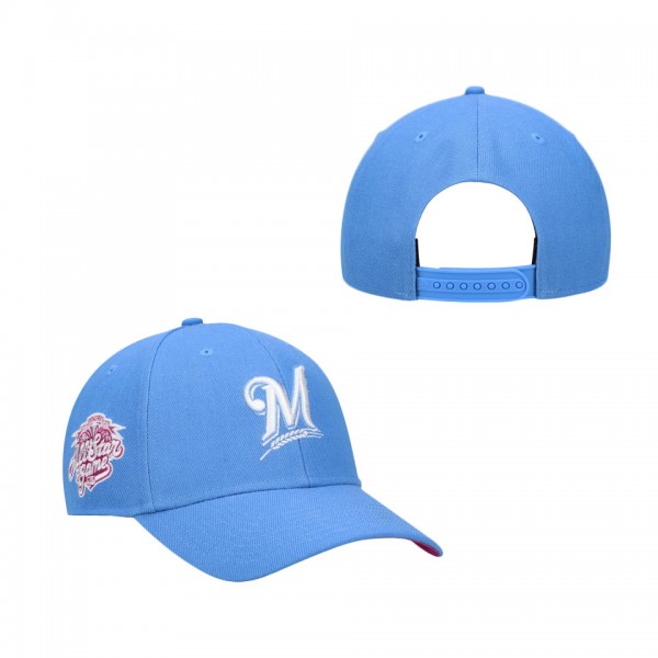 Milwaukee Brewers '47 2002 MLB All-Star Game Orchid Undervisor MVP Snapback Hat Periwinkle