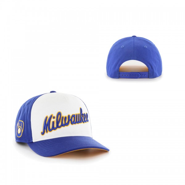 Milwaukee Brewers '47 Cooperstown Collection Retro Contra Hitch Snapback Hat Royal White