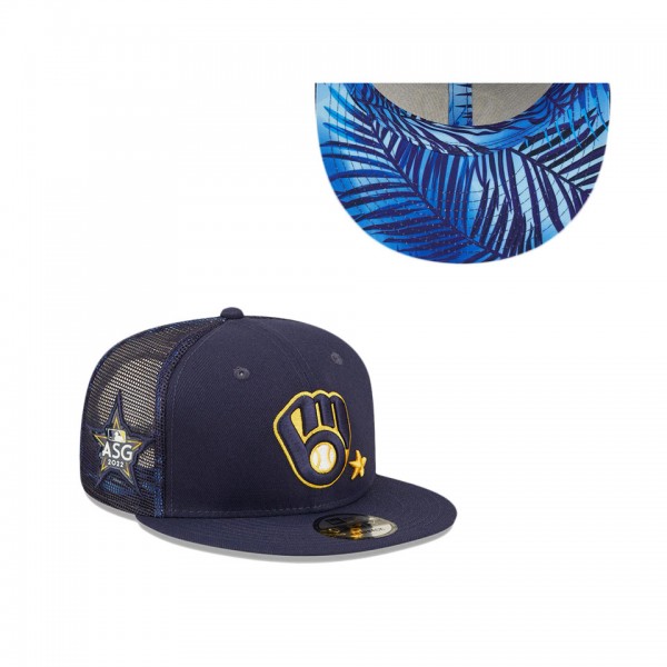 Milwaukee Brewers Navy 2022 MLB All-Star Game Workout 9FIFTY Snapback Adjustable Hat