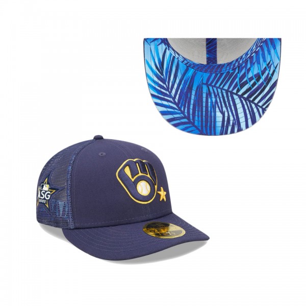 Milwaukee Brewers Navy 2022 MLB All-Star Game Workout Low Profile 59FIFTY Fitted Hat