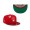 Men's Milwaukee Brewers New Era Scarlet Cardinal MLB X Big League Chew Slammin' Strawberry Flavor Pack 59FIFTY Fitted Hat