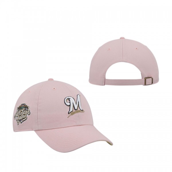 Men's Milwaukee Brewers '47 Pink 2002 MLB All Star Game Double Under Clean Up Adjustable Hat