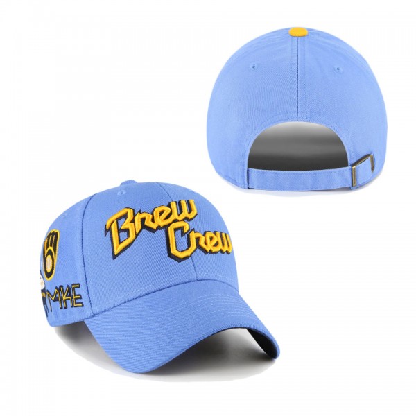 Milwaukee Brewers Powder Blue 2022 City Connect MVP Adjustable Hat