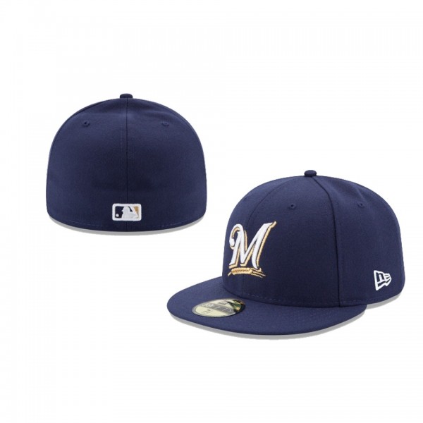 Youth Milwaukee Brewers Authentic Collection Navy 59FIFTY Fitted Hat