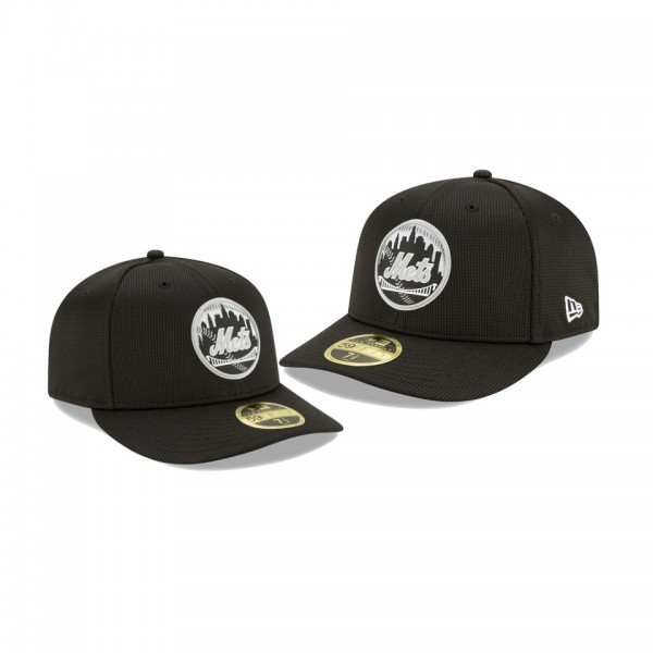 Men's Mets Clubhouse Black Team Low Profile 59FIFTY Fitted Hat