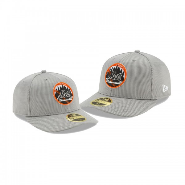 Men's Mets Clubhouse Gray Low Profile 59FIFTY Fitted Hat