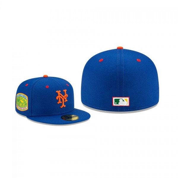Men's New York Mets Purple Under Visor Royal 59FIFTY Fitted Hat